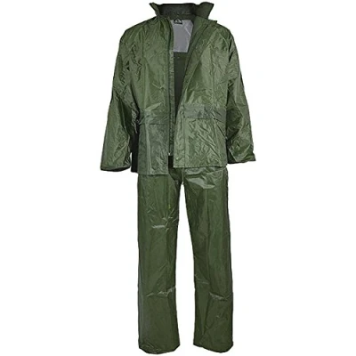 Afbeelding van Miltec Regenpak, jas en broek, olijf, 3XL