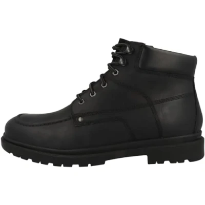 Afbeelding van Geox Andalo Veterboots, Heren, Maat: 45, Black Leer