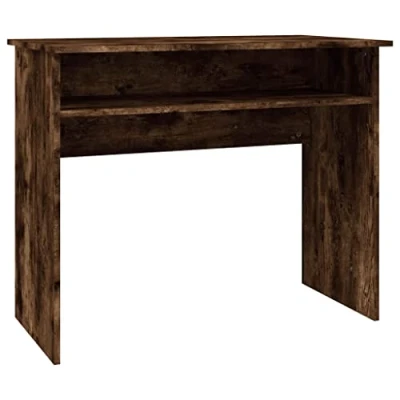 Afbeelding van vidaXL Bureau, gerookt eiken, 90 x 50 74 cm, bewerkt hout