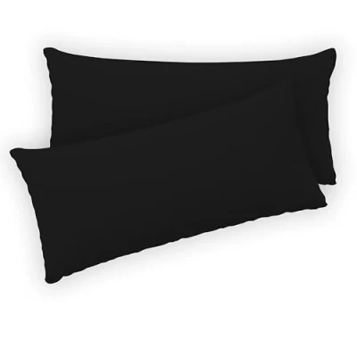 Afbeelding van Twinzen® Kussensloop, 40 x 80 cm, 100% jersey katoen, 150 g/m², kussensloop met ritssluiting, Oeko Tex gecertificeerd, 2 stuks