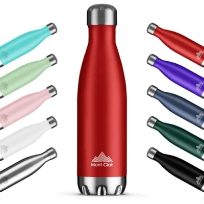 Afbeelding van Mont Clair H2O Thermosfles 750 ml roestvrij staal, thermosflessen, 12 uur warme drank en 24 koude drank, thermosfles, BPA vrij, waterfles, ml, rood