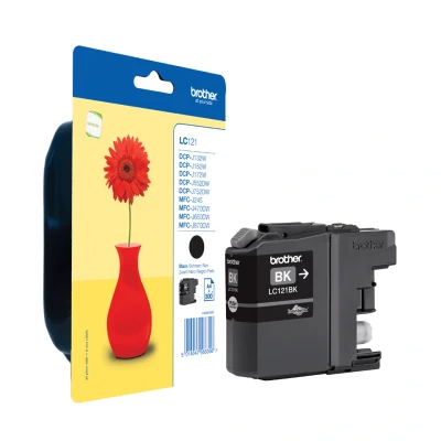 Afbeelding van Compatibele inktcartridge Brother LC121BKBP Zwart