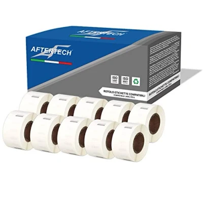 Afbeelding van Aftertech 10 x 99017 zelfklevende etiketten, 12,5 51 mm, compatibel (220 etiketten/rol = 2200 in totaal) voor Dymo LabelWriter S0722460