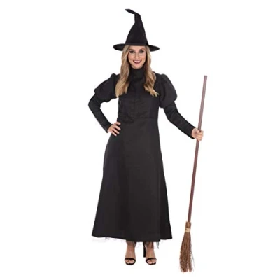 Afbeelding van Bristol Novelty AF131M Wickedest Witch heksenkostuum zwart M
