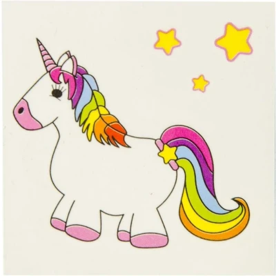 Afbeelding van Eenhoorn Regenboog Tattoos 288 stuks