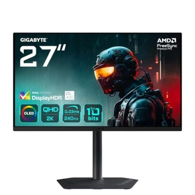 Afbeelding van Gigabyte MO27Q2 OLED Monitor 27&quot; 2560 x 1440 Pixels QHD 240 Hz 0.03 ms 250 cd/m² 1500:1 Zwart