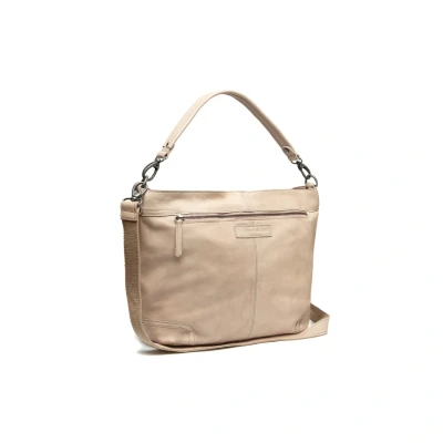 Afbeelding van Leren Schoudertas Beige Bolivia voor Dames The Chesterfield Brand