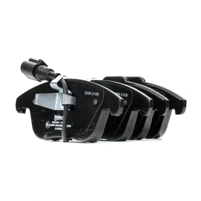 Afbeelding van VALEO 302261 Remblokkenset Vooras Incl. slijtage waarschuwingscontact Met anti kreukplaat VOLKSWAGEN: Sharan II, Tiguan I, AUDI: Q3