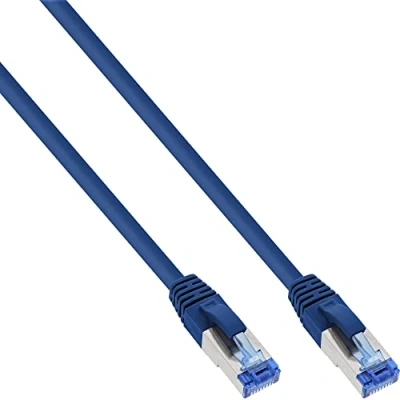Afbeelding van InLine Patchkabel Cat.6A, S/FTP (PiMf), 500MHz (S/FTP, CAT6a, 1 m), Netwerkkabel