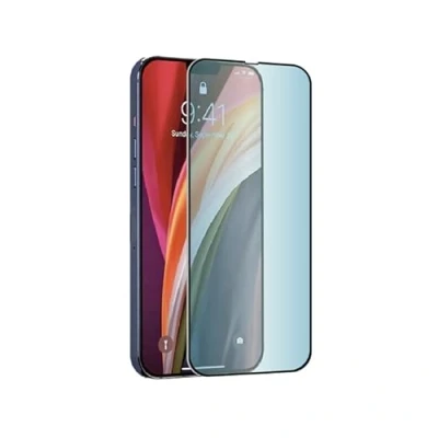 Afbeelding van Muvit, Gehard glas Geschikt voor Apple iPhone 14 Plus/13 Pro Max Anti blauw licht ultra bestendig, Transparant
