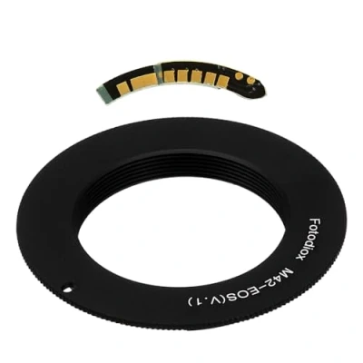 Afbeelding van Fotodiox Lens Mount Adapter M42 Type 1 Screw SLR naar Canon EOS (EF, EF S) (M42 V1 FC10)