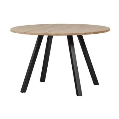 Afbeelding van Woood Tablo Eettafel Ø 120 cm Bruin