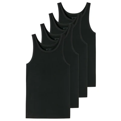 Afbeelding van Schiesser 4ERPACK Hemd, Heren, Maat: Large, Schwarz