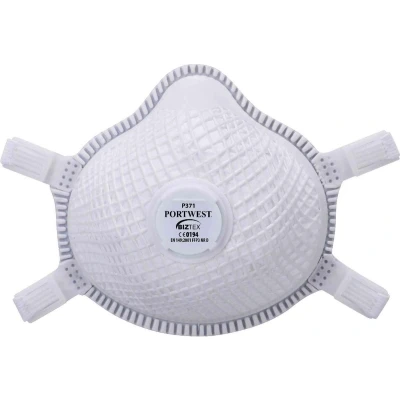 Afbeelding van Portwest ERGONET FFP3 Dolomite Masker met Ventiel P371 Wit