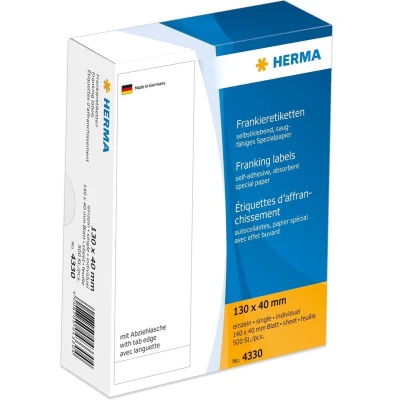 Afbeelding van Frankeeretiket HERMA 4330 130x40mm 500stuks