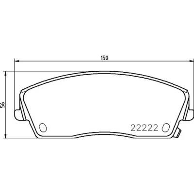 Afbeelding van Brembo Remblokset P 11 041