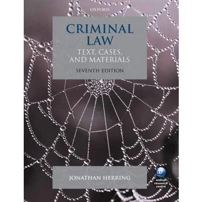 Afbeelding van Criminal Law Text Cases &amp; Materials