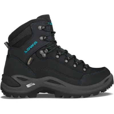 Afbeelding van Lowa Renegade GTX Mid Ws 321945 Wandelschoenen Dames Asphalt Turquoise EU 42 12 Grijs