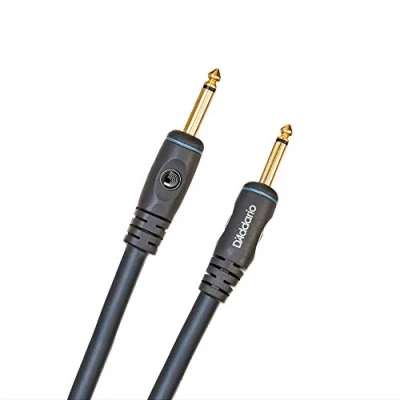 Afbeelding van D&#039;Addario PW S 03 luidsprekerkabel, vergulde stekker voor optimale signaalstroom, afgeschermd, ruisonderdrukking, 6,35 mm op 1/4 inch stekker, 76,2 serie, rechte uiteinden