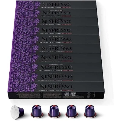 Afbeelding van NESPRESSO Ispirazione Firenze Decaffeinatio Arpeggio Koffiecapsules, 100 Stuk