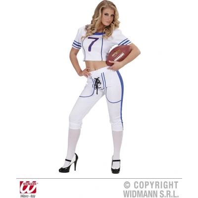 Afbeelding van &quot;Vermomming als american footballspeler voor volwassen vrouwen Verkleedkleding Small&quot;