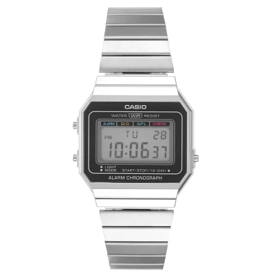 Afbeelding van Casio heren Vintage horloge A700WE 1AEF in de kleur Zilver