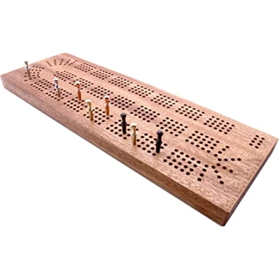 Afbeelding van Cribbbing Board van Brits hardhout met 4 strengen