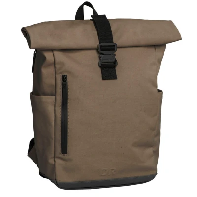 Afbeelding van Daniel Ray Wangaratta Coated Canvas Rolltop Laptoprugzak XL Taupe
