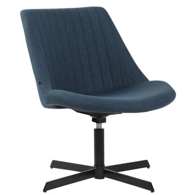 Image de CLP Chaise lounge Granby en Tissu avec Pied métal , Bleu