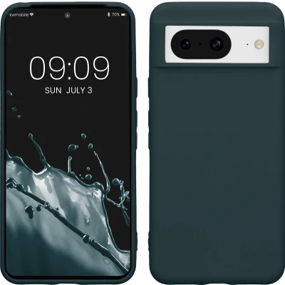 Afbeelding van kwmobile telefoonhoesje geschikt voor Google Pixel 8 Hoesje smartphone Back cover in leisteen