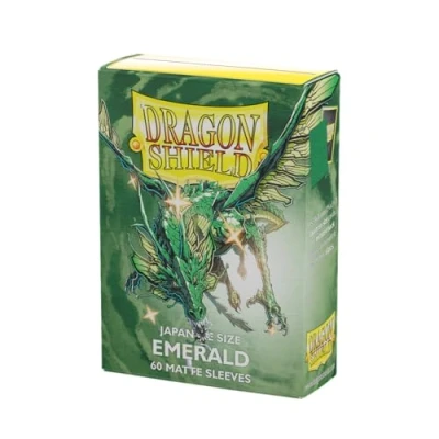 Afbeelding van Dragon Shield Mouwen: Matte Japanner Emerald 60 CT Japanse kaarthoezen Yu Gi Oh! Gladde stevige kaartmouwen, compatibel met