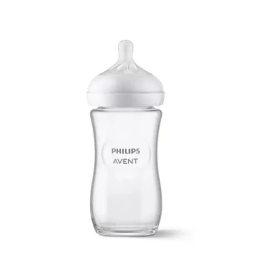 Afbeelding van Philips Avent Glas Babyfles Natural Response 1 stuk 240ml