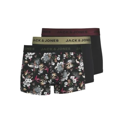 Image de JACK &amp; JONES Boxer Homme, Noir/Détails : noir Noir, L