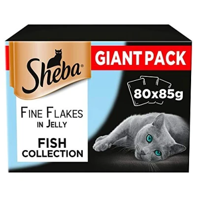 Afbeelding van SHEBA Delicacy Vissmaak in saus nat kattenvoer 80x 85g