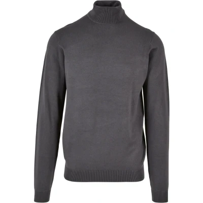 Afbeelding van Urban Classics Turtleneck Trui, Heren, Maat: Small, Darkgrey