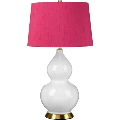 Afbeelding van Elstead Lighting LED Tafellamp ISLA 1X E27 Max 60W Aged Brass, White, Pink