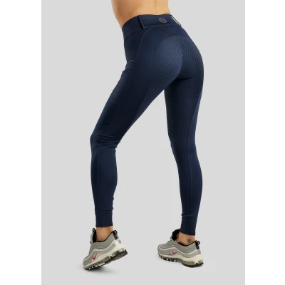 Image de Rebel Legging d&#039;Équitation Beltloops Rosegold Crystals Full Grip Marin