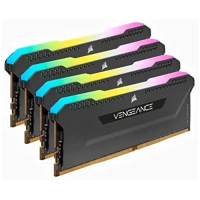 Afbeelding van Corsair Vengeance RGB Pro SL (4 x 16GB, 3200 MHz, DDR4 RAM, DIMM 288 pin), Zwart