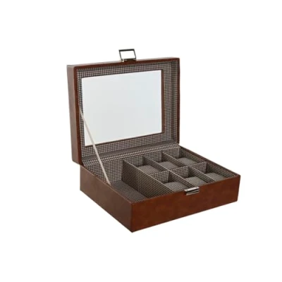 Afbeelding van Doos Juwelenkistje Home ESPRIT Bruin Kristal 26 x 20 9 cm