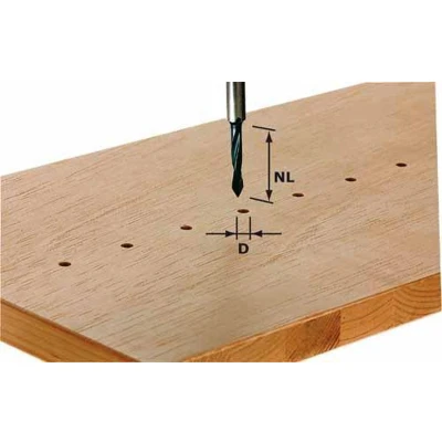 Afbeelding van FESTOOL hw S8 D5/30 doorgangsboor schacht 8 mm 491064
