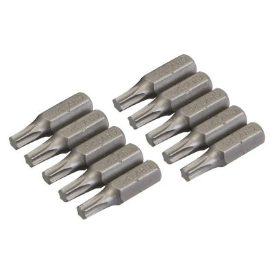 Afbeelding van Silverline T25 Cr V schroevendraaier bits, 10 pak