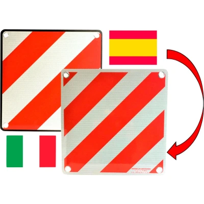 Afbeelding van IWH 97605 Warntafel 2in1 für Spanien und Italien Bord uitstekende lading (l x b) 50 cm