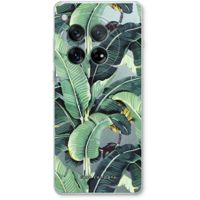 Afbeelding van Case Company® hoesje geschikt voor OnePlus 12r Bananenbladeren Soft Cover Telefoonhoesje Bescherming aan alle Kanten en Schermrand