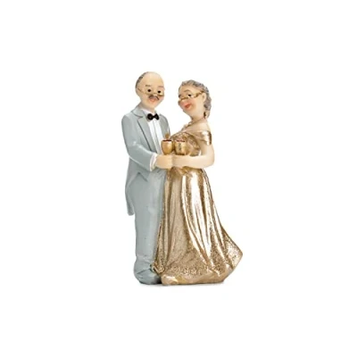 Afbeelding van Taarttopper 50 Jaar Getrouwd 12cm