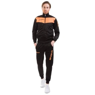 Afbeelding van Givova Visa trainingspak, fluorescerend, zwart/neonoranje