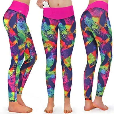 Afbeelding van Formbelt Lange hardloopbroek voor dames, leggings met zakken mobiele telefoon, stretch sportbroek, ondoorzichtig, yoga