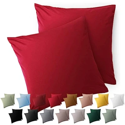 Afbeelding van Blumtal Kussensloop Microvezel Kussenhoes 60 x cm Rood Set van 2