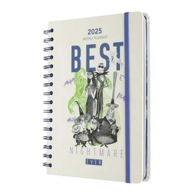 Afbeelding van Grupo Erik Disney Agenda 2025 Het vreemde Kerstmis van meneer Jack januari tot december A5 planner met stickers en vak weekplanner in formaat