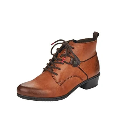 Afbeelding van Rieker Veterboots, Dames, Maat: 40, Braun Kunststof