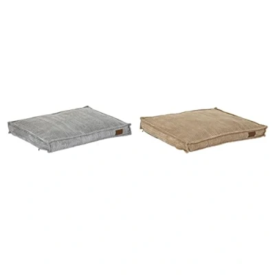 Afbeelding van Hondenbed DKD Home Decor 70 x 57 10 cm Grijs Kameel 2 Stuks